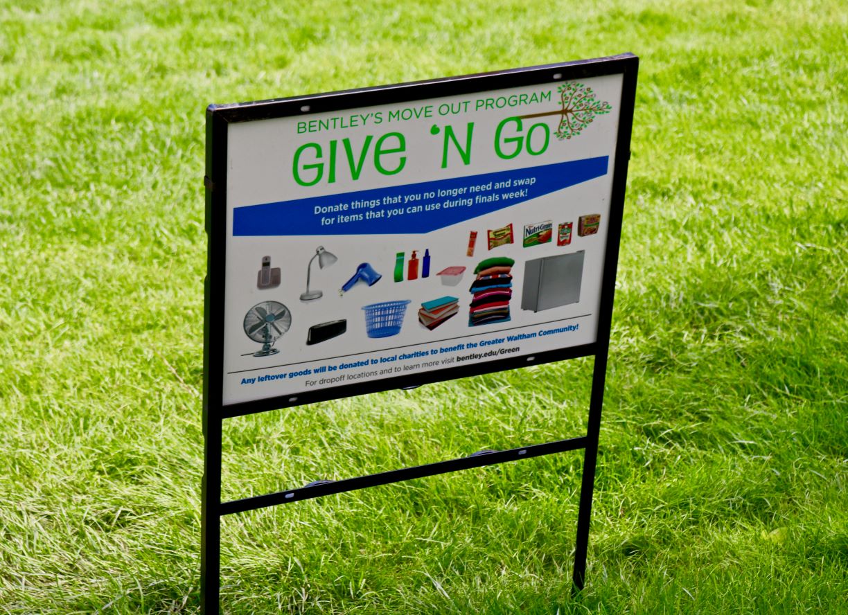 Give N Go sign on grass
