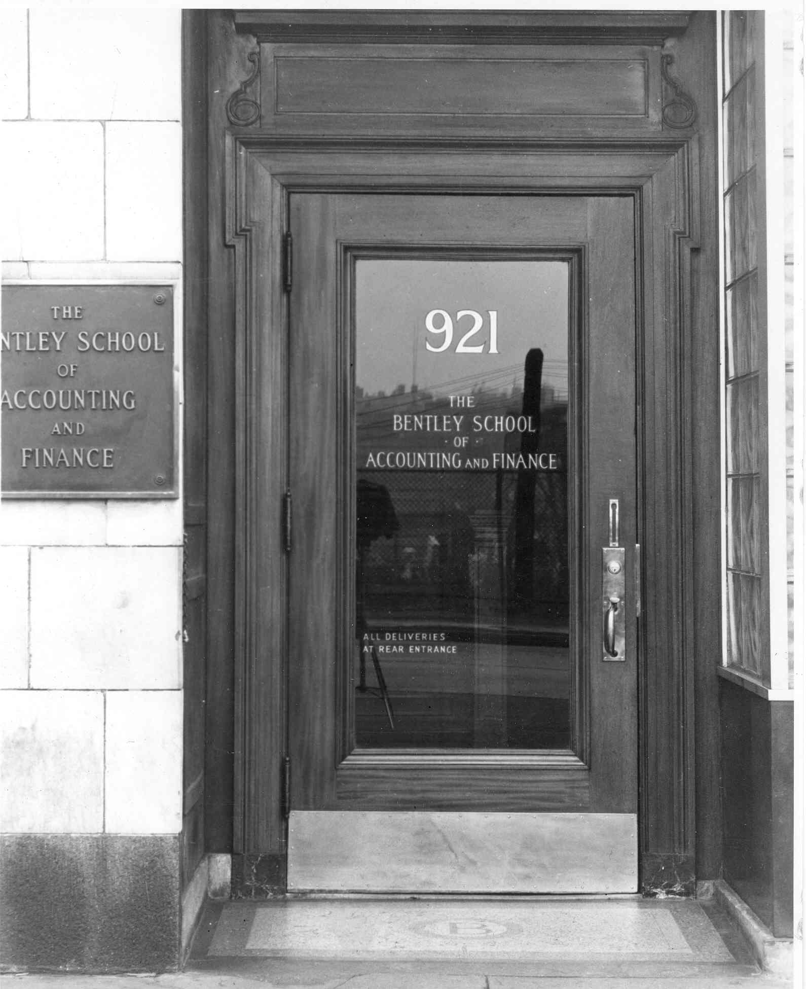 Archival image of Bentley School of Accounting and Finance, 921 Boylston Street, Boston, MA
