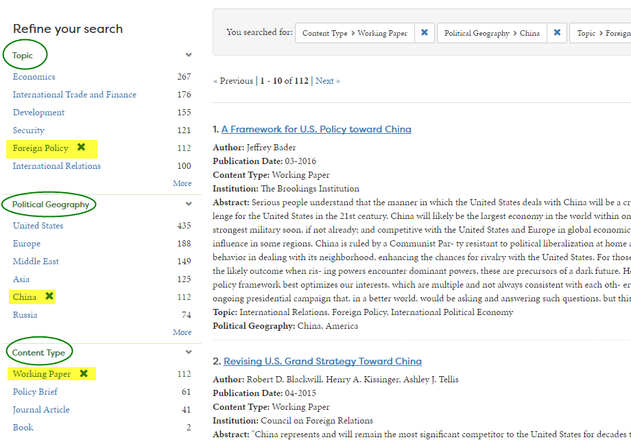 Discover Content search