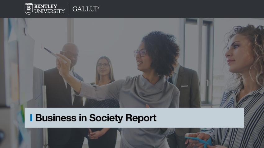 New Bentley-Gallup Poll Shows More Americans Say Business Has a Beneficial Impact on Society Image of people working in office setting