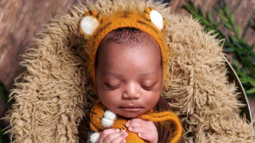 a sleeping baby